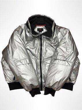 Nike Jordan 23 Engineered MA-1 Men Bomber Jacket Metallic Silver